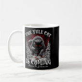The Yule Cat Is Coming  コーヒーマグカップ (左)