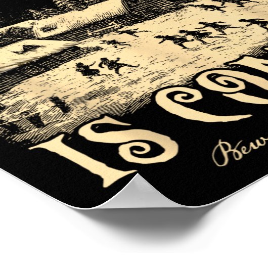 The Yule Cat Is Coming Gothic Christmas Winter Sol ポスター (角)