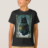 The Yule Cat Tarot Card Icelandic Folklore Christm Tシャツ (正面)