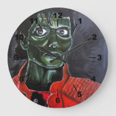 The Zombie Painting by Alfred Fox ラージ壁時計 (正面)