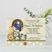 The Zoo Crew Jungle *写真*誕生日- TAN 招待状 (スタンド正面)