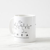 Theaのペプチッド名前のマグ コーヒーマグカップ (正面左)