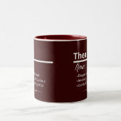 Thea Personalized Name Coffee Mug ツートーンマグカップ (中央)