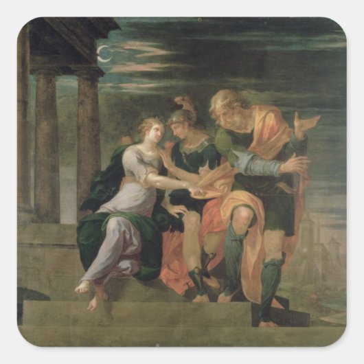 TheagenesおよびCharicleaの会合 スクエアシール (正面)