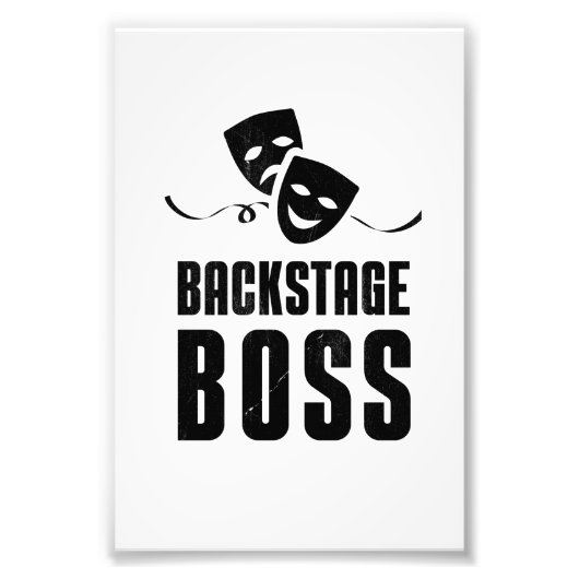 Theater Stage Backstage Boss Crew Stage フォトプリント (正面)