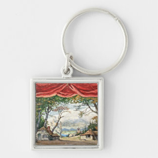 THEATRE BACKDROP DECOR, BALLET RUSES GISELLE CARD キーホルダー