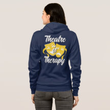 Theatre is Therapy ファスナー付きパーカー