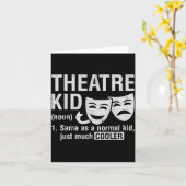 Theatre Kid Definition Lover Actor Musical Theater カード (黄色い花)