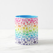 Theatre Lover Rainbow Icons Mug マグカップ (中央)