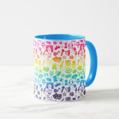 Theatre Lover Rainbow Icons Mug マグカップ (正面右)