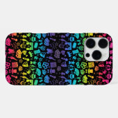 Theatre Lover Rainbow Icons Phone Case iPhoneケース (裏面横)