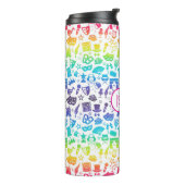 Theatre Lover Rainbow Icons Thermal Tumbler タンブラー (回転左)
