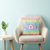 Theatre Lover Rainbow Icons Throw Pillow クッション (椅子)