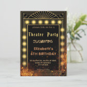 Theatre Marquee Party Invitation – Birthday invite 招待状 (スタンド正面)