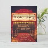 Theatre Marquee Party Invitation – Birthday invite 招待状 (スタンド正面)