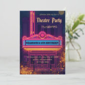 Theatre Marquee Party Invitation – Birthday invite 招待状 (スタンド正面)