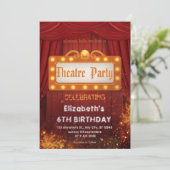 Theatre Marquee Party Invitation – Birthday invite 招待状 (スタンド正面)
