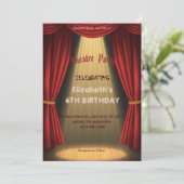 Theatre Marquee Party Invitation – Birthday invite 招待状 (スタンド正面)