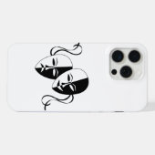 Theatre Masks Art  iPhoneケース (裏面横)