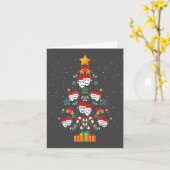 Theatre Masks Drama Actor Actress Christmas Tree X カード (黄色い花)