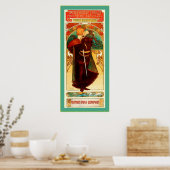 Theatre Sarah Bernhardt ~ Hamlet ~ Alphonse Mucha ポスター (キッチン)