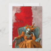 Theatrical Drama Queen Halloween Party 招待状 (裏面)