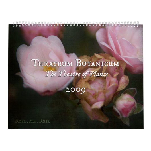 Theatrum Botanicum 2009のカレンダー カレンダー (カバー)