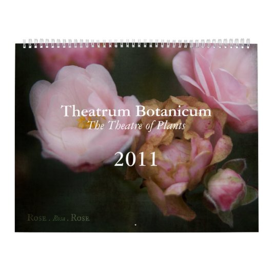Theatrum Botanicum 2011のカレンダー カレンダー (カバー)