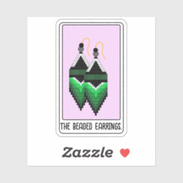 TheBeadedEarrings-TarotCard – ビニールステッカー シール