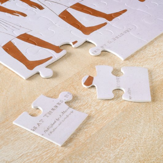 Thebesのディスクの王の墓からの壁画 ジグソーパズル (側面)