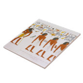 Thebesのディスクの王の墓からの壁画 タイル (側面)