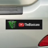 TheBlaxicano URL/Logo -バンパーステッカー バンパーステッカー (車上)