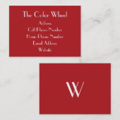 TheColorWheelのインド赤のぽっちゃりした名刺 名刺 (正面/裏面)
