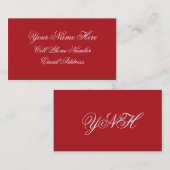 TheColorWheelのインド赤の名刺 名刺 (正面/裏面)