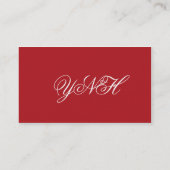 TheColorWheelのインド赤の名刺 名刺 (裏面)