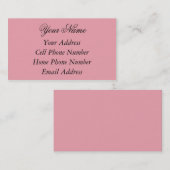 TheColorWheelの淡いピンクの2つの標準の名刺 名刺 (正面/裏面)