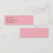TheColorWheelライトピンクスキンプロファイルカード スキニー名刺 (正面/裏面)