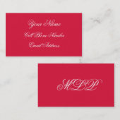 TheColorWheel Crimson Standard名刺 名刺 (正面/裏面)