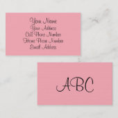 TheColorWheel Light Pink 1標準名刺 名刺 (正面/裏面)