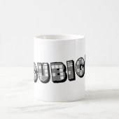 "theCUBICLE"のロゴ コーヒーマグカップ (中央)