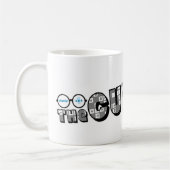 "theCUBICLE"のロゴ コーヒーマグカップ (左)