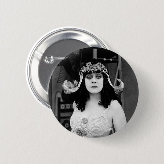 Theda Bara as Cleopatra Button 缶バッジ (正面&裏面)