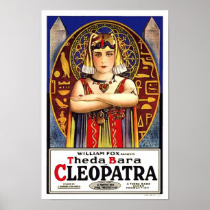 Theda Bara as Cleopatra Vintage Movie ポスター