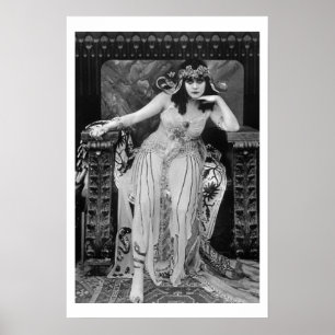 Theda Bara Cleopatra B&Wムービーポスター ポスター