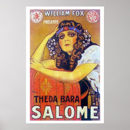 Theda Bara Salome映画ポスター ポスター (正面)