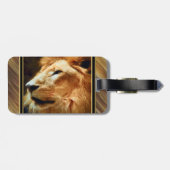 Theeの威厳のあるなライオン ラゲッジタグ (裏面横)