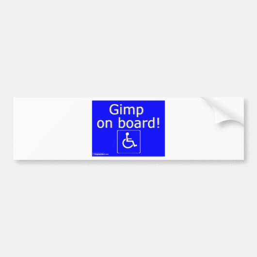 thegimpstore.com バンパーステッカー (正面)