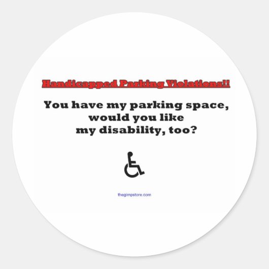 thegimpstore.com ラウンドシール (正面)