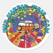 TheHippieTrip.com ラウンドシール (正面)