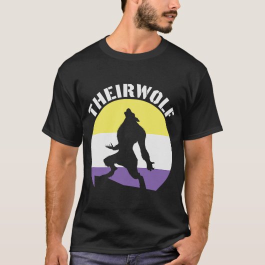 Theirwolf Androgynous Non Binary Gender Identity G Tシャツ (正面)